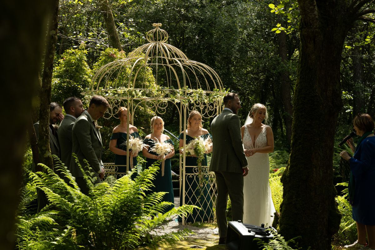 Dinner in the Octagon, real wedding