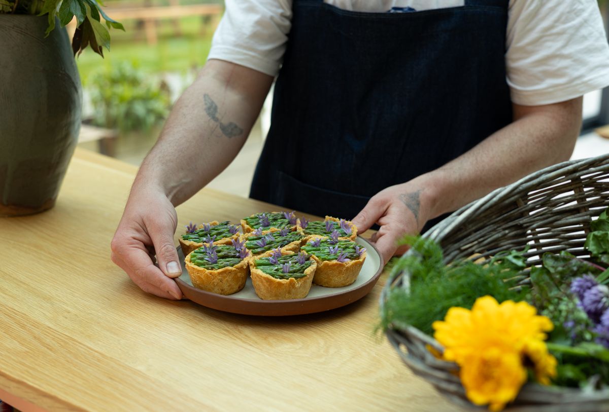 The long table laid